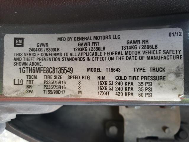 2012 GMC CANYON SLE 1GTH6MFE8C8135549