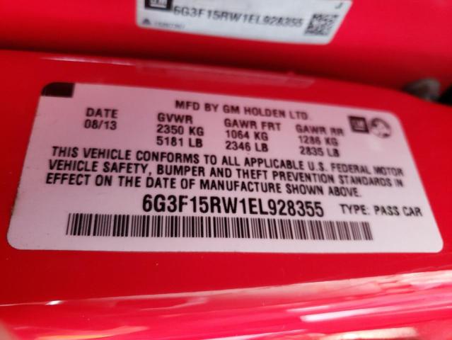2014 CHEVROLET SS 6G3F15RW1EL928355