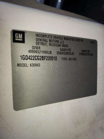 2011 GMC SIERRA K35 1GD422CG2BF200910