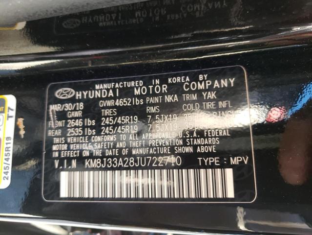 2018 HYUNDAI TUCSON KM8J33A28JU722710