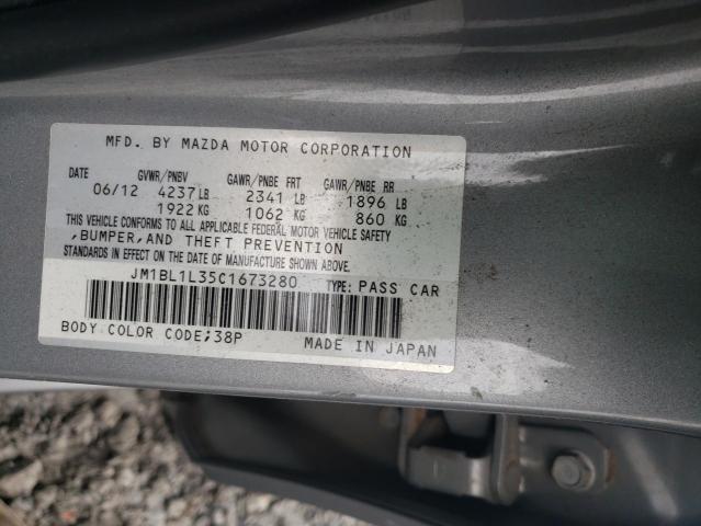 2012 MAZDA SPEED 3 JM1BL1L35C1673280