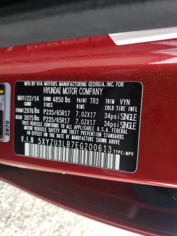 2014 HYUNDAI SANTA FE 5XYZU3LB7EG200613