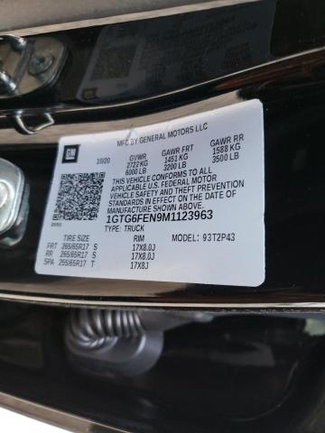2021 GMC CANYON AT4 1GTG6FEN9M1123963