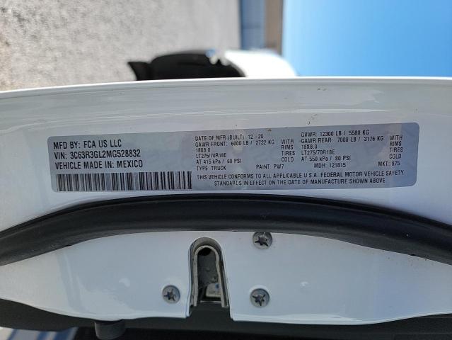 2021 RAM 3500 TRADE 3C63R3GL2MG528832