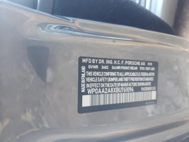 2011 PORSCHE CAYMAN WP0AA2A8XBU761096