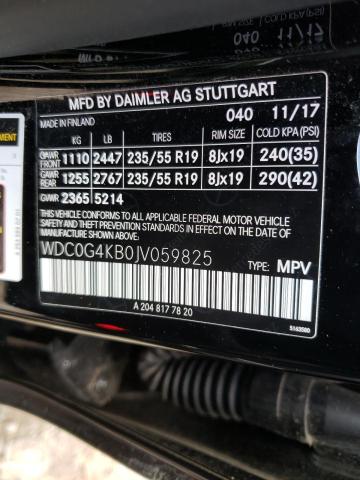 2018 MERCEDES-BENZ GLC 300 4M - WDC0G4KB0JV059825