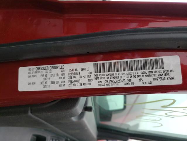 2012 JEEP LIBERTY SP 1C4PJMAK5CW203423
