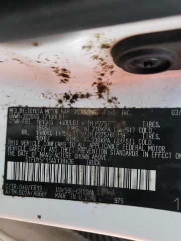2010 TOYOTA TUNDRA 4WD 5TFUY5F11AX138436