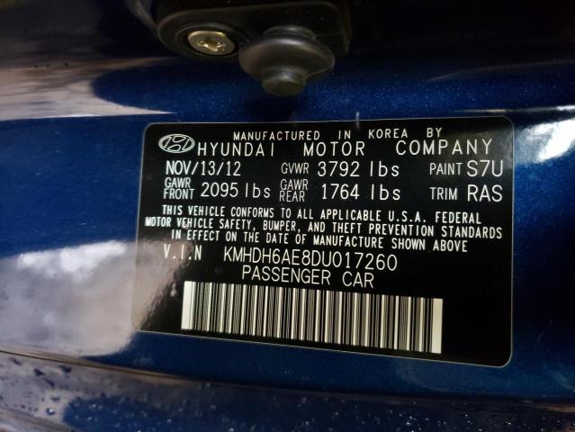 2013 HYUNDAI ELANTRA CO KMHDH6AE8DU017260