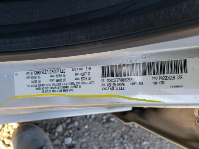 2010 CHRYSLER SEBRING LI 1C3CC5FB7AN103242