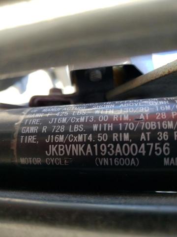2003 KAWASAKI VN1600 A1 - JKBVNKA193A004756
