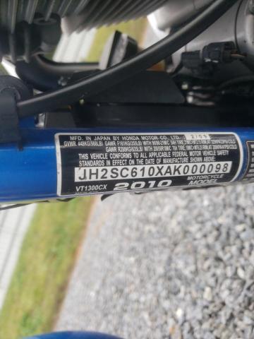 2010 HONDA VT1300 CX JH2SC610XAK000098