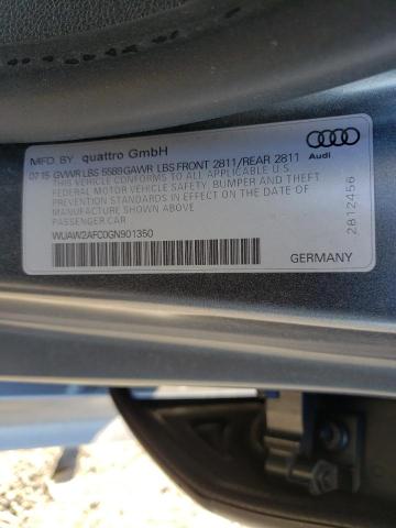 2016 AUDI RS7 WUAW2AFC0GN901350