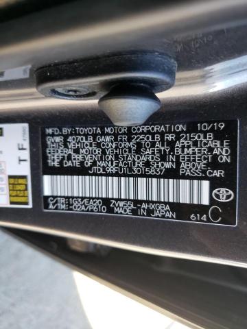 2020 TOYOTA PRIUS LE JTDL9RFU1L3015837
