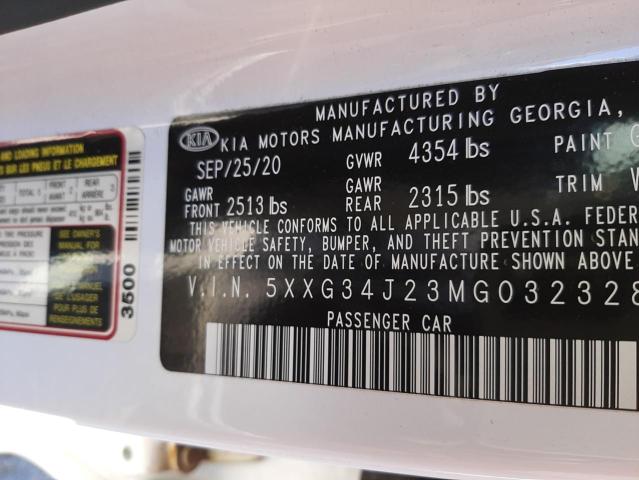 2021 KIA K5 EX 5XXG34J23MG032328