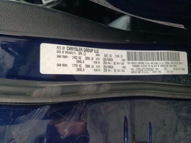 2012 DODGE DURANGO CR 1C4SDJDT1CC301922