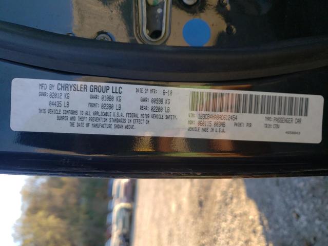 2010 DODGE CALIBER 1B3CB4HA8AD612454