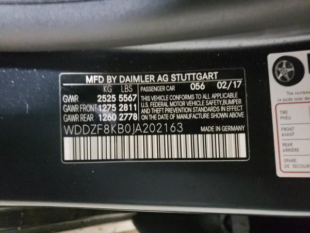 2018 MERCEDES-BENZ E 63 AMG-S WDDZF8KB0JA202163