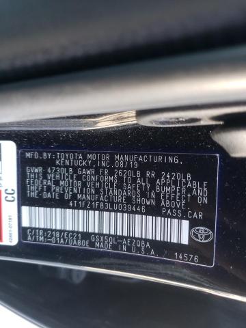 2020 TOYOTA AVALON XSE 4T1FZ1FB3LU039446