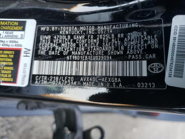 2014 TOYOTA AVALON HYB 4T1BD1EB1EU029094