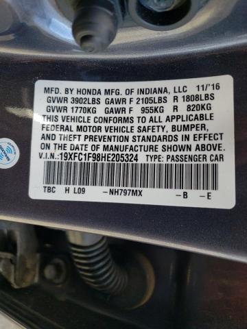 2017 HONDA CIVIC TOUR 19XFC1F98HE205324