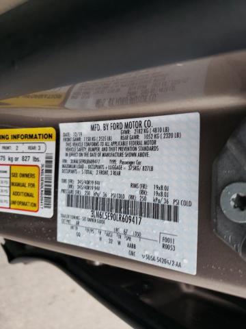 2020 LINCOLN MKZ RESERV 3LN6L5E90LR609417