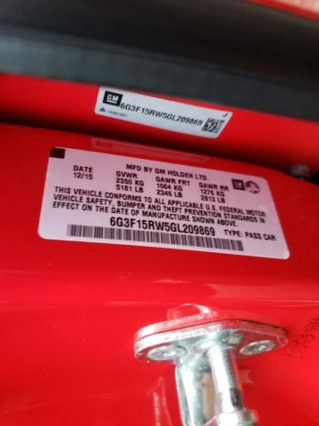 2016 CHEVROLET SS 6G3F15RW5GL209869