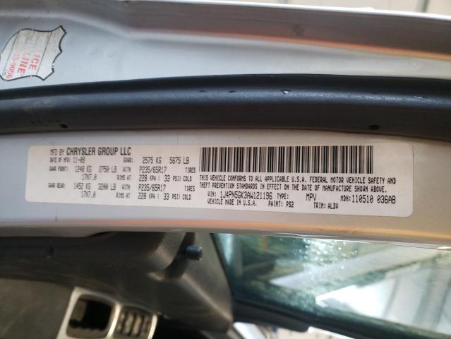 2010 JEEP LIBERTY 1J4PN5GK3AW121196