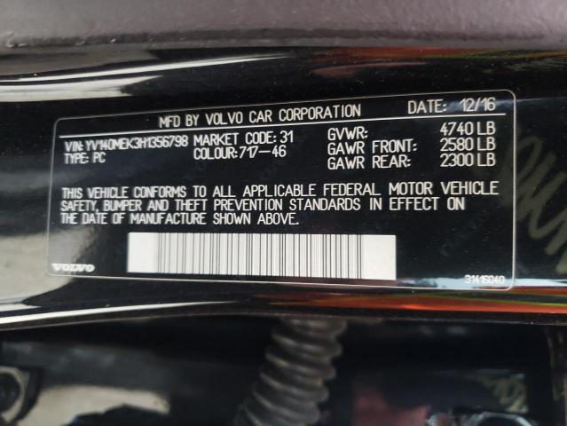 2017 VOLVO V60 T5 PRE YV140MEK3H1356798