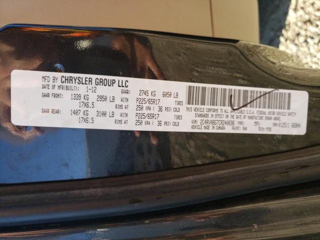 2012 VOLKSWAGEN ROUTAN SE 2C4RVABG7CR240696