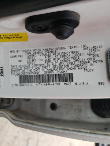 2012 TOYOTA TACOMA DOU 5TFJU4GN2CX025060