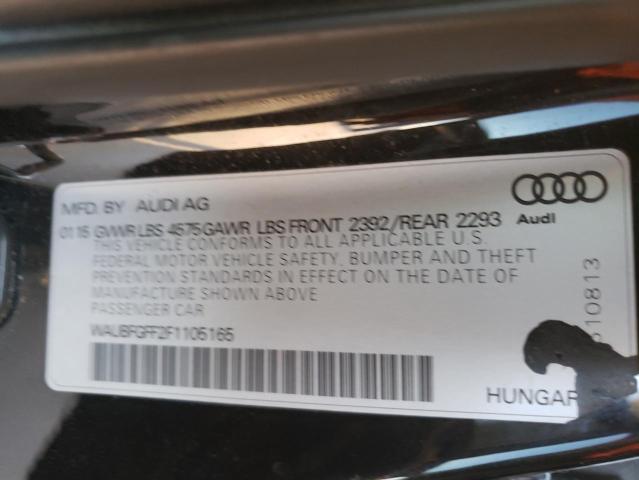 2015 AUDI S3 PREMIUM WAUBFGFF2F1105165