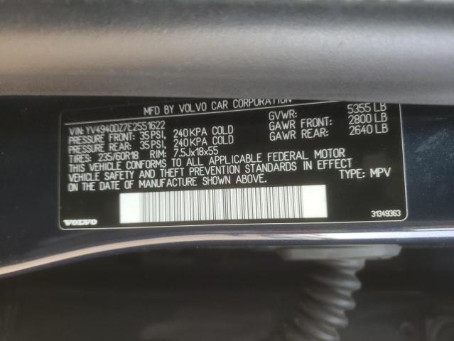 2014 VOLVO XC60 3.2 YV4940DZ7E2551622