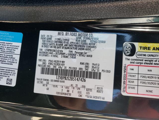 2011 FORD MUSTANG SH 1ZVBP8JS2B5147426