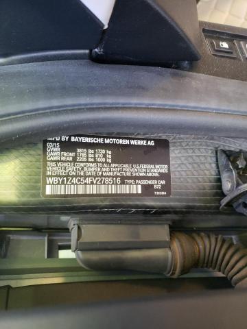 2015 BMW I3 REX WBY1Z4C54FV278516