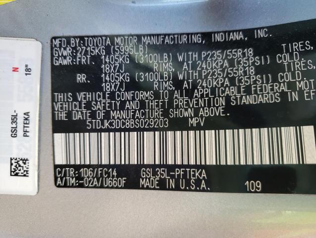 2011 TOYOTA SIENNA LE - 5TDJK3DC8BS029203