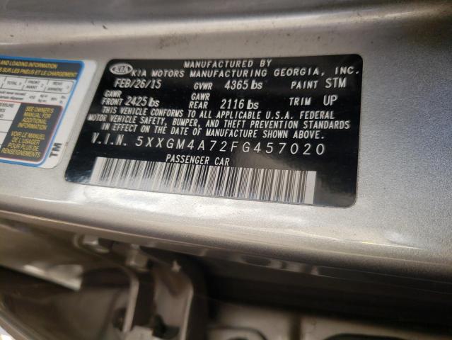 5XXGM4A72FG457020 Kia Optima Lx 2015. Фото: 9