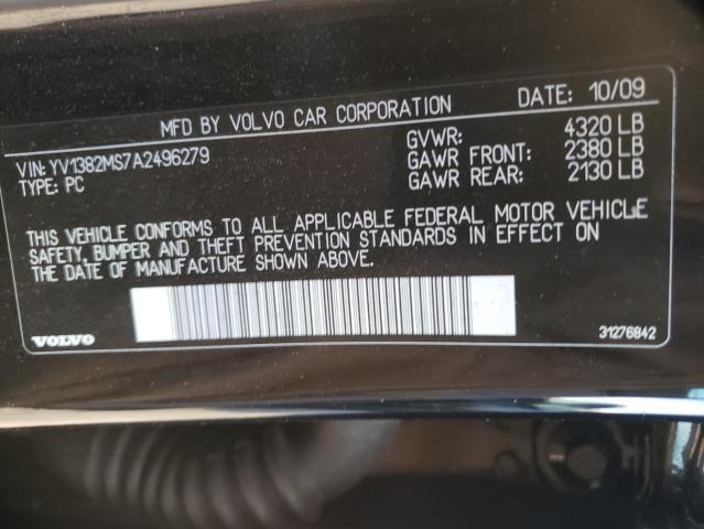 2010 VOLVO S40 2.4I YV1382MS7A2496279