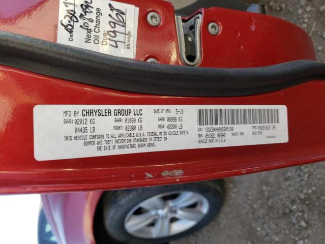 2010 DODGE CALIBER SX 1B3CB4HA0AD605188