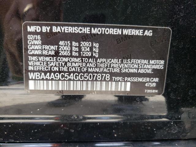 2016 BMW 428 I GRAN WBA4A9C54GG507878