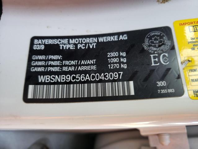 2010 BMW M5 WBSNB9C56AC043097