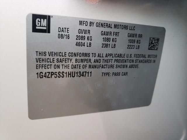2017 BUICK LACROSSE E 1G4ZPDSS1HU134711