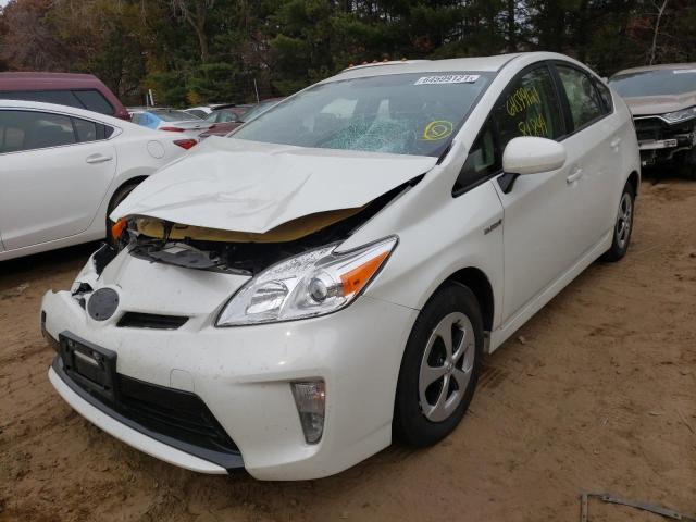 TOYOTA PRIUS 2015 WHITE Photo 2