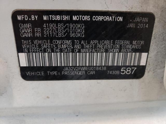 2014 MITSUBISHI LANCER JA32V2FW8EU018438