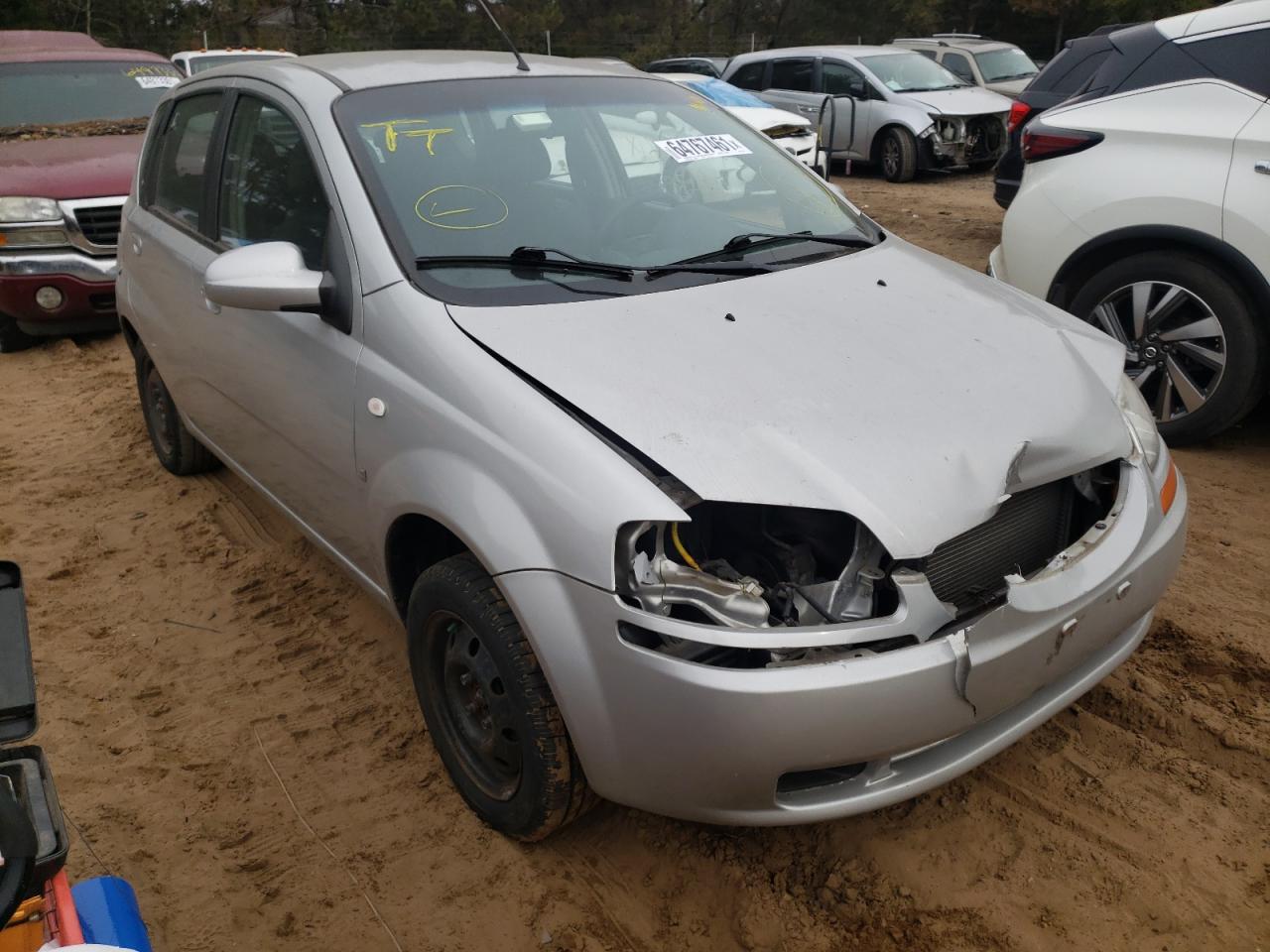 CHEVROLET AVEO BASE 2008, KL1TD66648B277595 — Auto Auction Spot