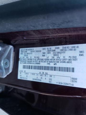 2018 LINCOLN MKC SELECT 5LMCJ2D9XJUL30665