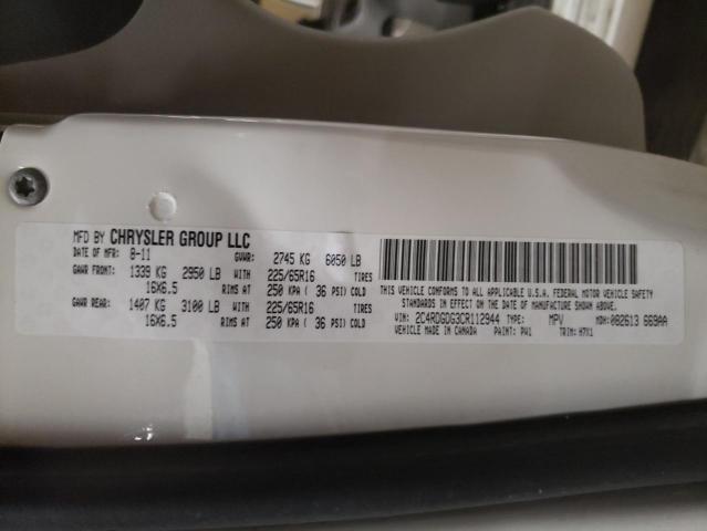 2012 DODGE GR CARAVAN 2C4RDGDG3CR112944