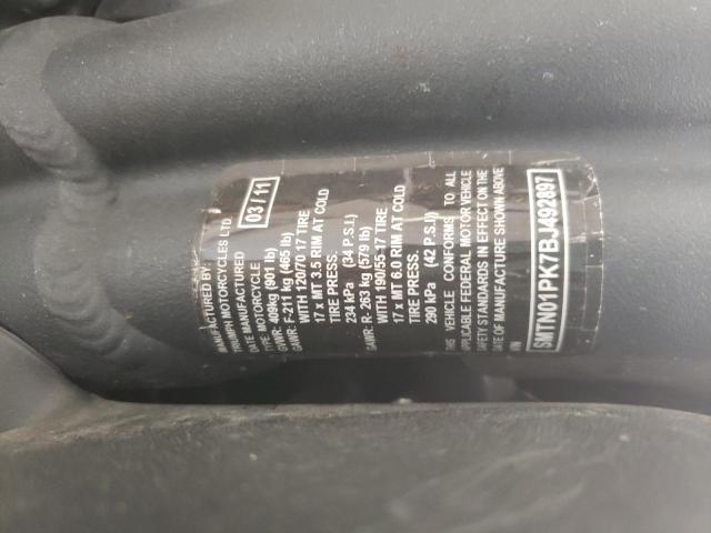 2011 TRIUMPH MOTORCYCLE SPEED TRIP SMTN01PK7BJ492897