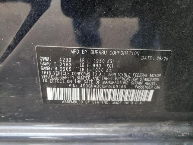 2021 SUBARU IMPREZA - 4S3GKAB60M3600165