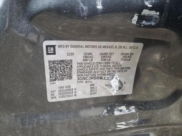 2020 CHEVROLET TRAX PREMI 3GNCJRSB8LL219087